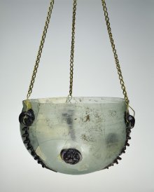 Hanging Lamp, Blown, stamping, Roman Empire, 300-499. 61.1.1.