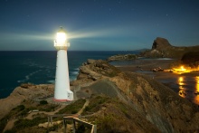 Fresnel lens lighthouse