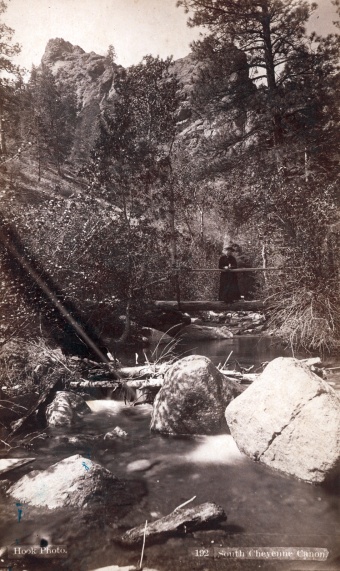 Figure 8. South Cheyenne Canyon, photographed by W. E. Hook, Colorado Springs. Rakow Research Library Bib ID 95858.