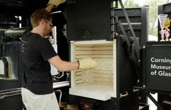 Tim Dubitsky at GlassLab in Corning, August 2012