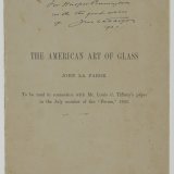 The American art of glass / John La Farge.